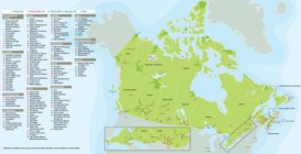 Kanada touristische karte
