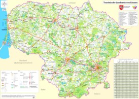 Große detaillierte karte von Litauen