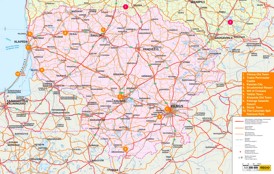 Litauen karte mit städten