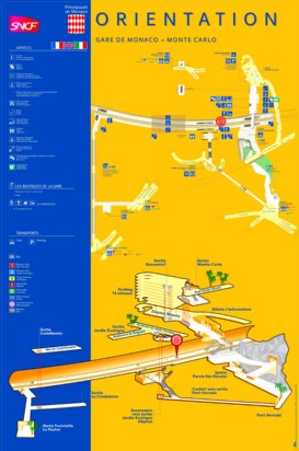 Bahnhof Monaco – Monte Carlo Plan