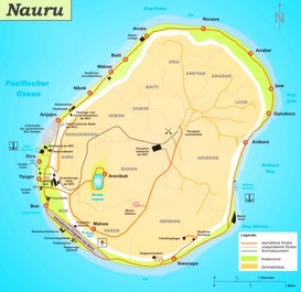 Große detaillierte karte von Nauru
