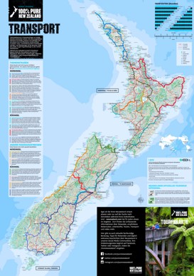 Große detaillierte karte von Neuseeland