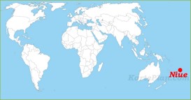 Niue auf der Weltkarte