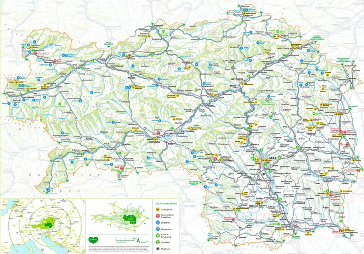 Steiermark touristische karte