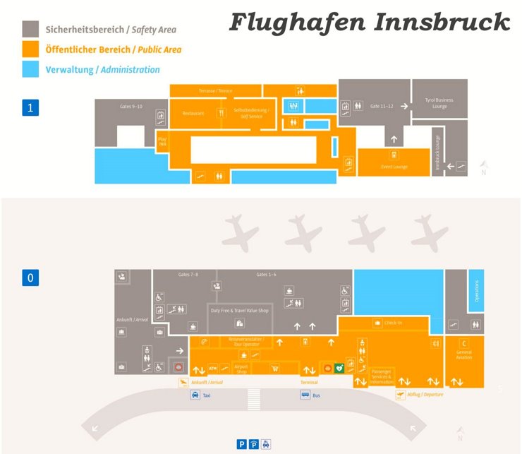 Flughafen Innsbruck Plan