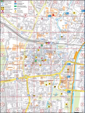 Touristischer stadtplan von St. Pölten