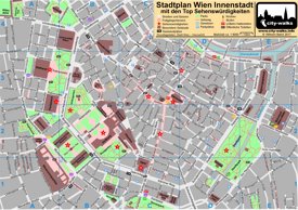 Wien Innerestadtplan