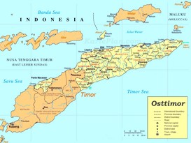 Osttimor politische karte