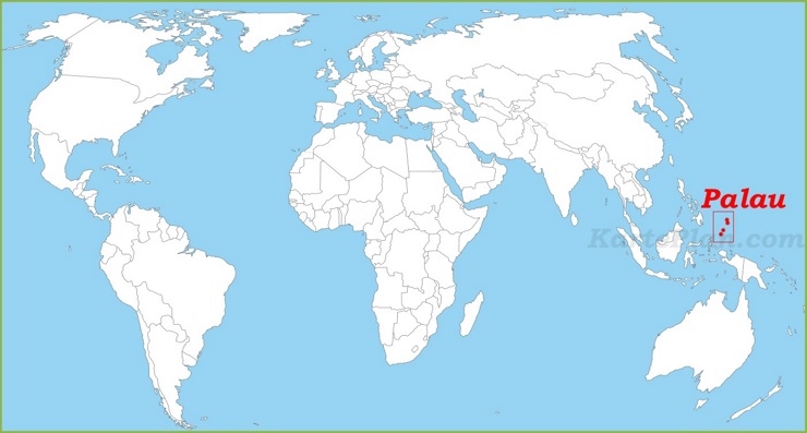 Palau auf der Weltkarte