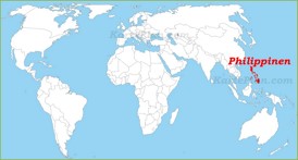 Philippinen auf der Weltkarte