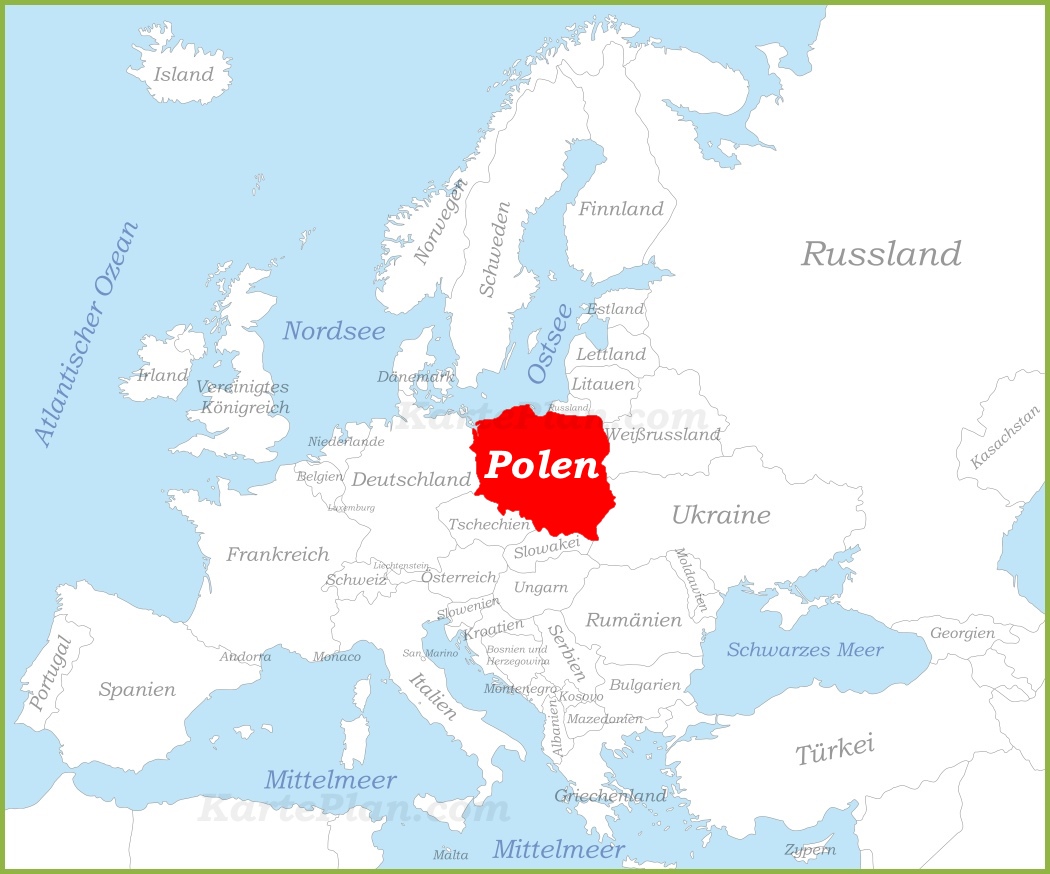 Deutschlandkarte Polen
