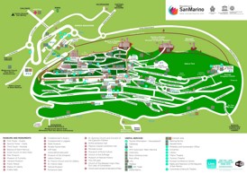 San Marino touristische karte