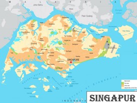 Singapur politische karte