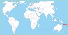 Tonga auf der Weltkarte