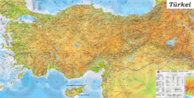 Große detaillierte karte von Türkei