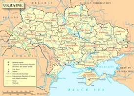 Ukraine politische karte