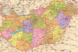 Große detaillierte karte von Ungarn